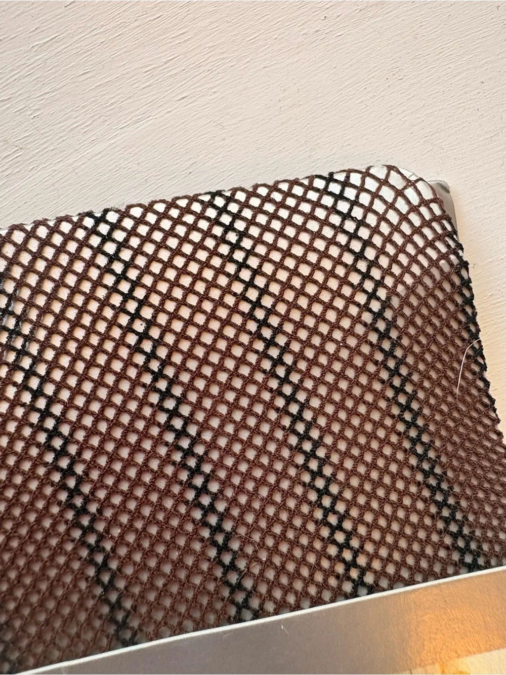 No Boundaries Brown Fishnet & Lace Pattern Tights Duo
